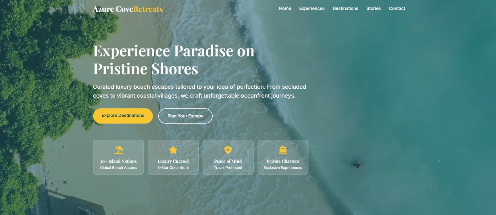 Tropical Getaway Agency Digital Brochure