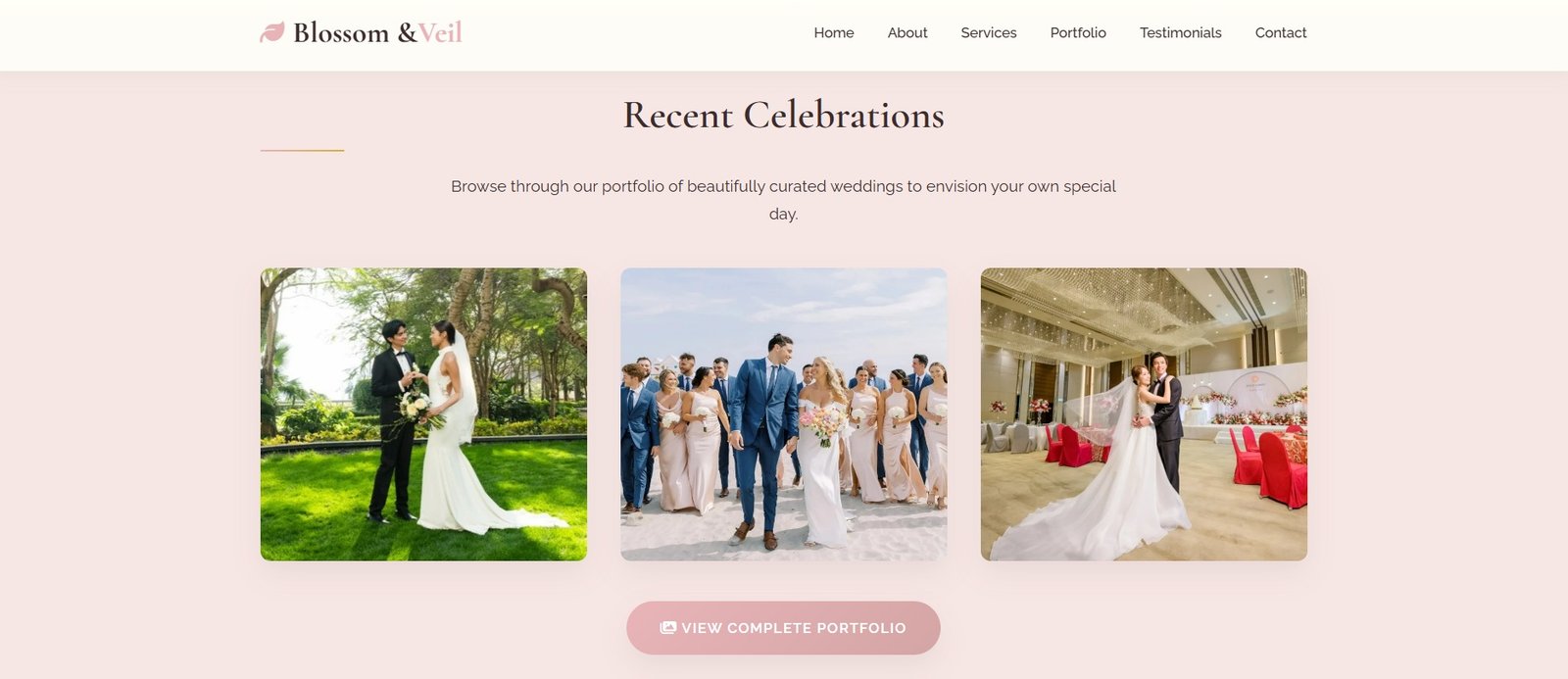 Wedding Planner Digital Brochure